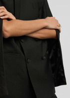 Bettter Fran Cape-effect Wool-blend Blazer Black