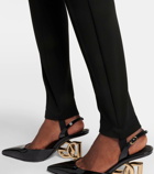 Dolce&Gabbana High-rise stirrup leggings
