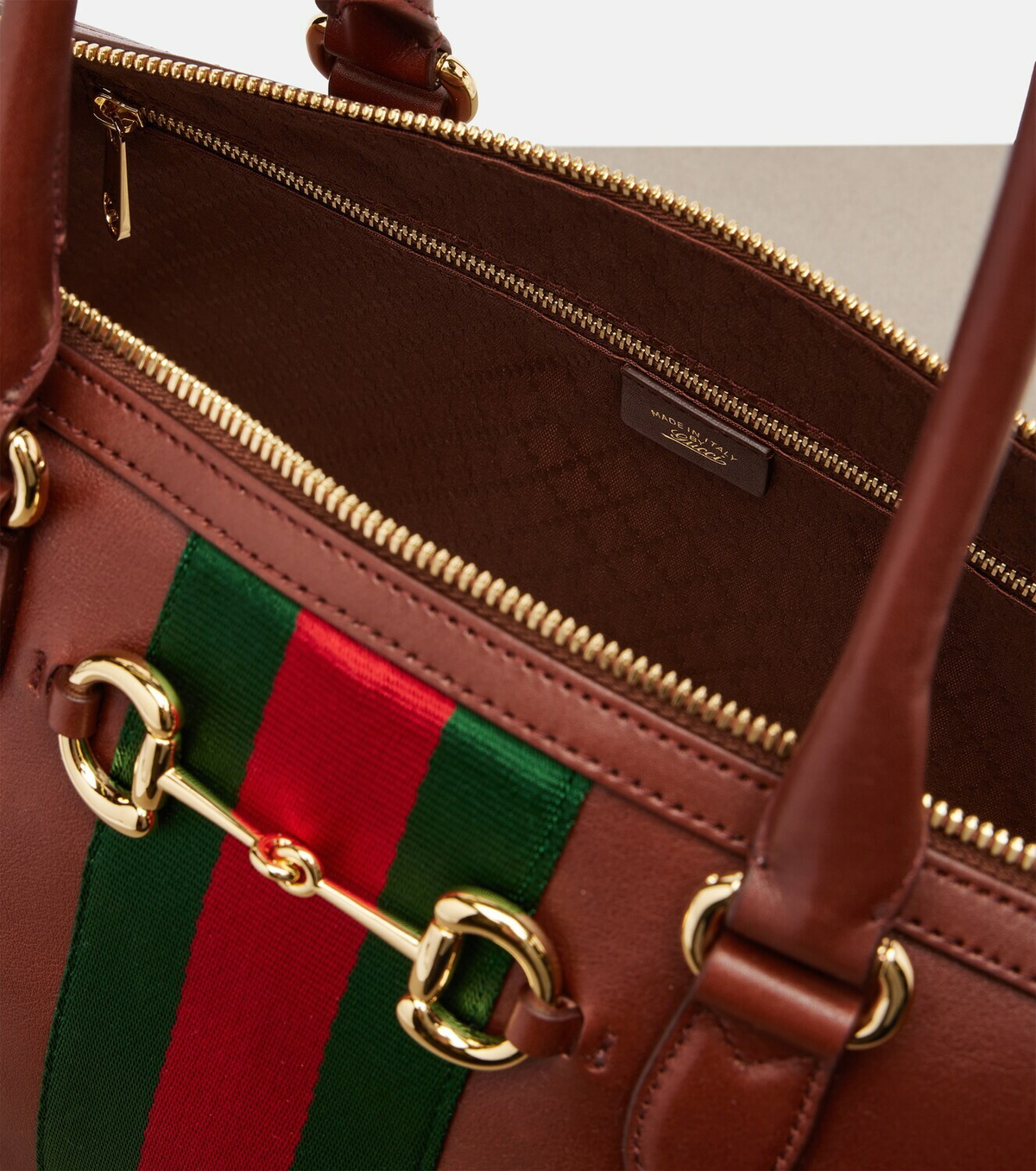 Gucci Borsetto Large leather bowling bag