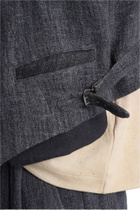 Ziggy Chen Vest In Blue Linen