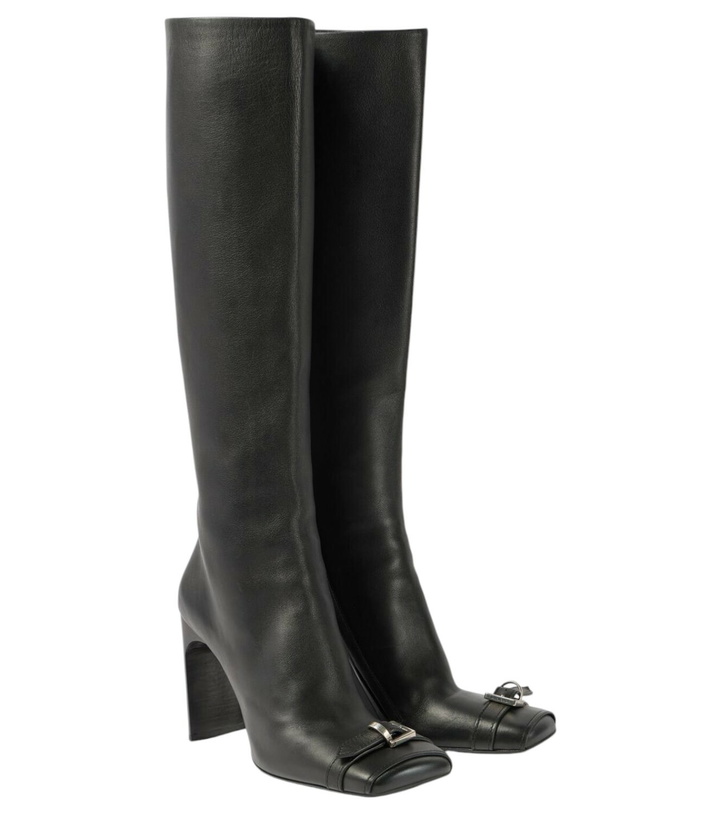 Photo: Balenciaga Bel Air 100 leather knee-high boots