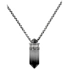 Alexander McQueen Silver Small Quartz Pendant Necklace
