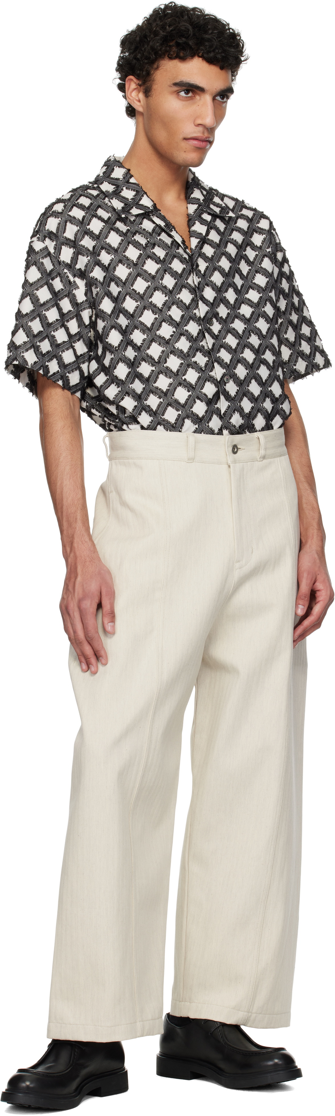 SAGE NATION Beige Welt Jeans
