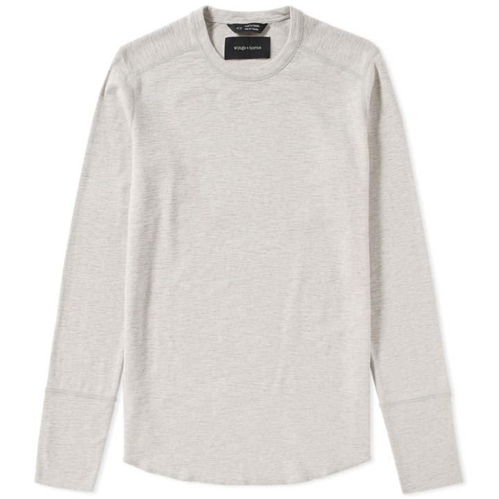 Photo: Wings + Horns Long Sleeve Base Tee