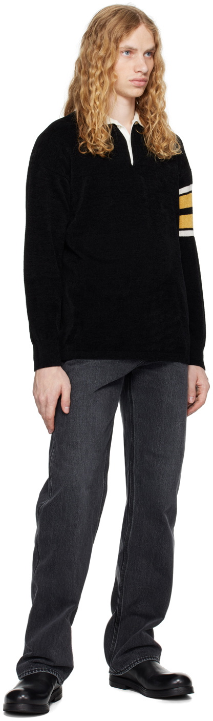 OUAT Black Meta Polo