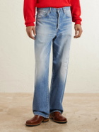 Visvim - Social Sculpture 01 Wide-Leg Distressed Selvedge Jeans - Blue