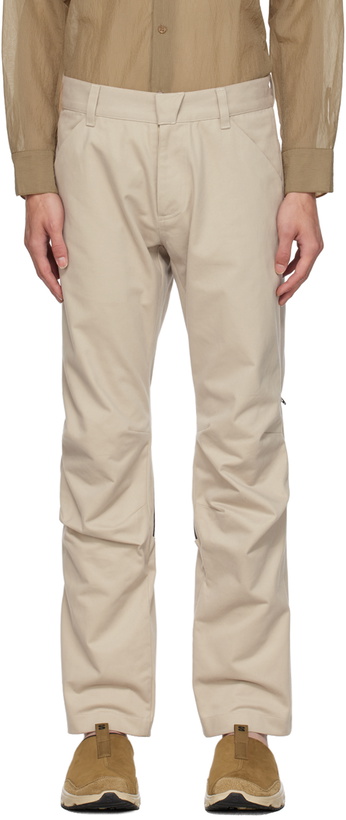 Photo: Olly Shinder Beige Zip Trousers