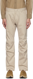 Olly Shinder Beige Zip Trousers