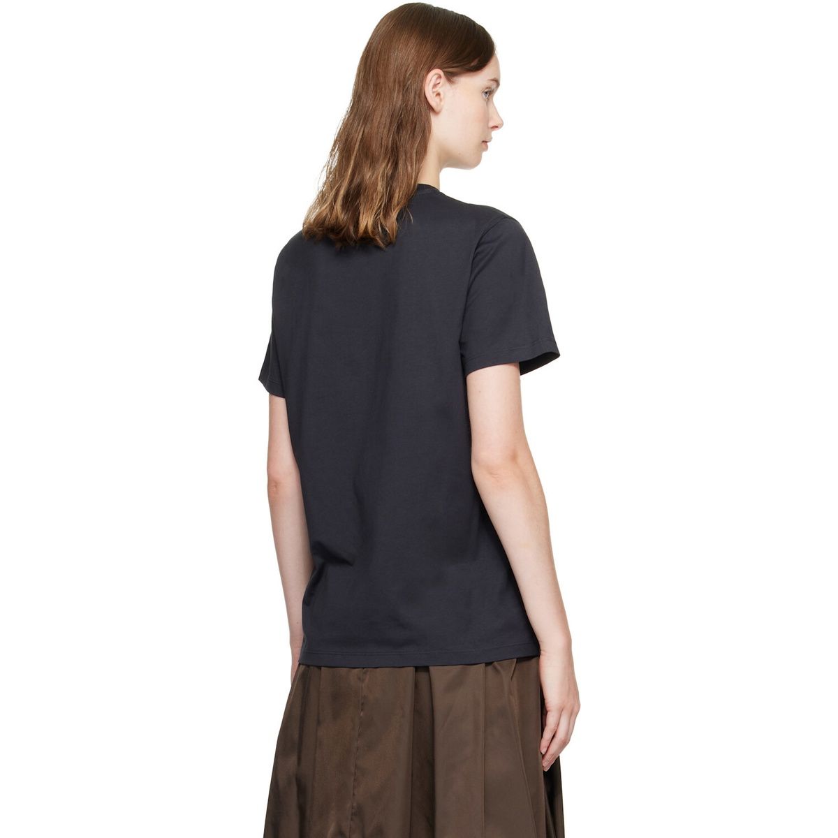 GANNI Black Flowers T-shirt