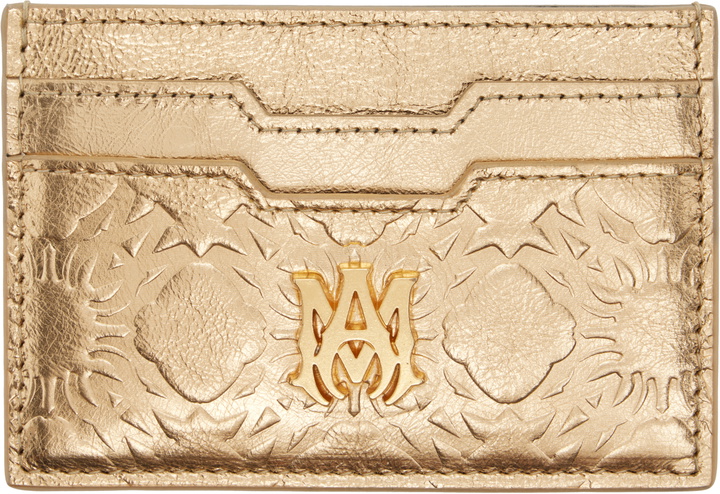 Photo: AMIRI Gold MA Quad Foil Card Holder