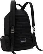 Dolce&Gabbana Black Nylon Rubberized Logo Backpack