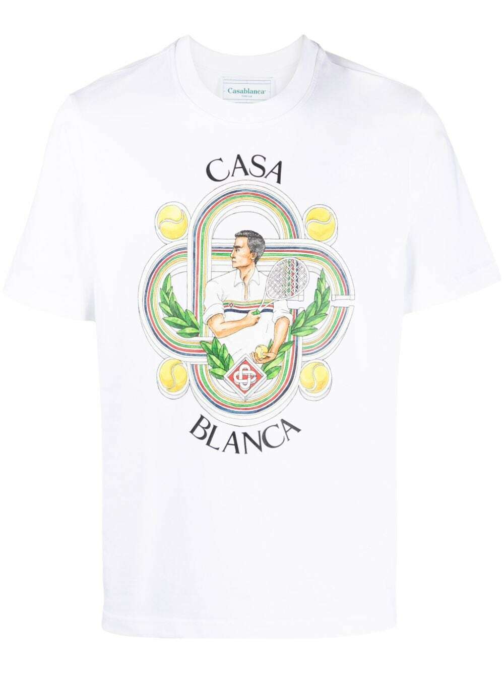 CASABLANCA - Logo Organic Cotton T-shirt Casablanca