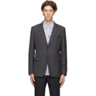 Comme des Garcons Homme Deux Grey Wool Check Blazer