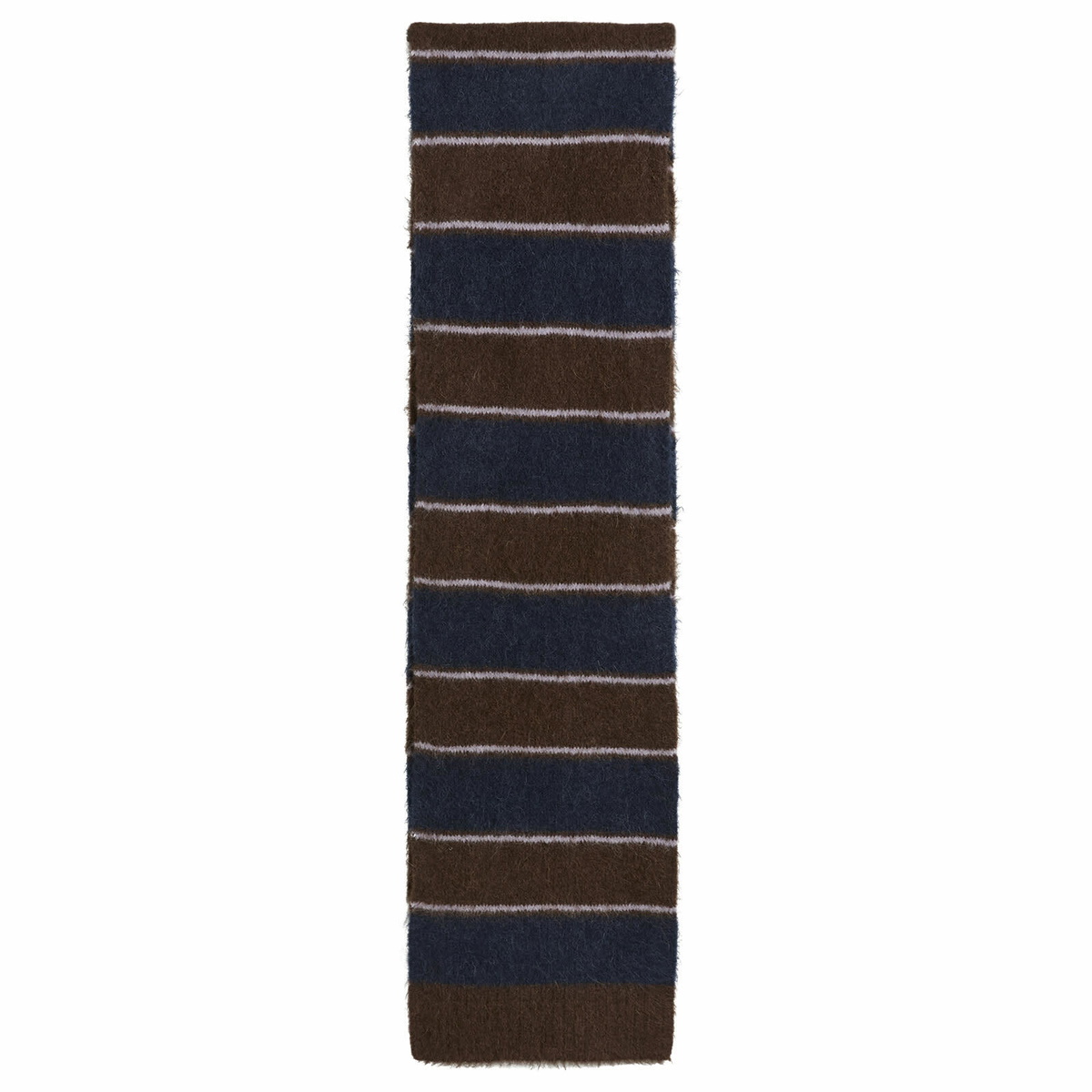 Samsøe Samsøe Women's Sajeanne Stripe Scarf in Black Coffee Stripe 