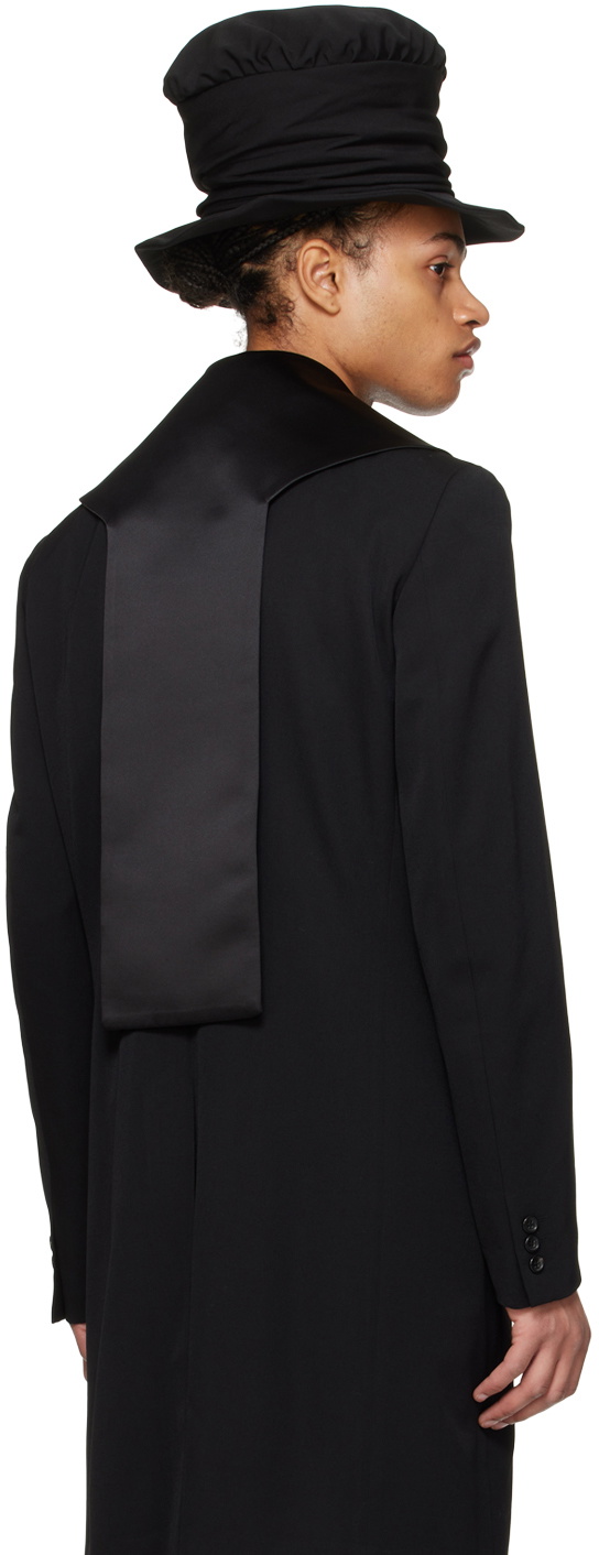 Comme des Garçons Homme Plus Black Sailor Collar Coat