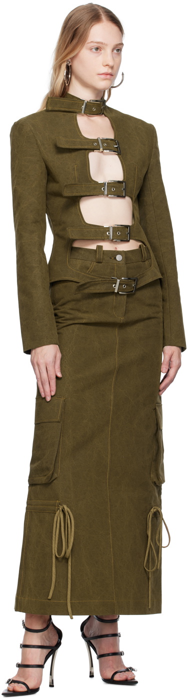 Lado Bokuchava Khaki Shibari Blazer