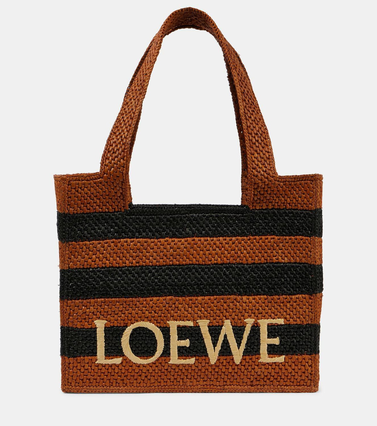 Paula's Ibiza Loewe Font ハンドバッグ Loewe Paula's Ibiza Font Mini raffia tote bag Loewe