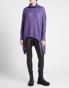 Manila Grace Womens Turtleneck in Purple