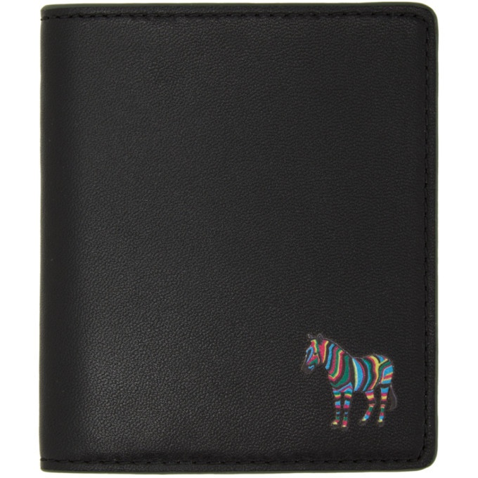 Photo: PS by Paul Smith Black and Green Zebra Bifold Wallet