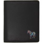 PS by Paul Smith Black and Green Zebra Bifold Wallet