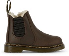 Dr. Martens Baby Brown Faux-Fur 2976 Chelsea Boots