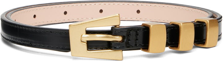 Photo: BY FAR Black Vic Belt