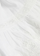 Loveshackfancy Zuri Embroidered Cotton Mini Dress White