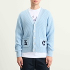 Late Checkout Men's Lc Cardigan in Light Blue