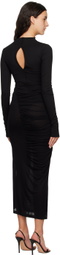 Helmut Lang Black Combo Maxi Dress
