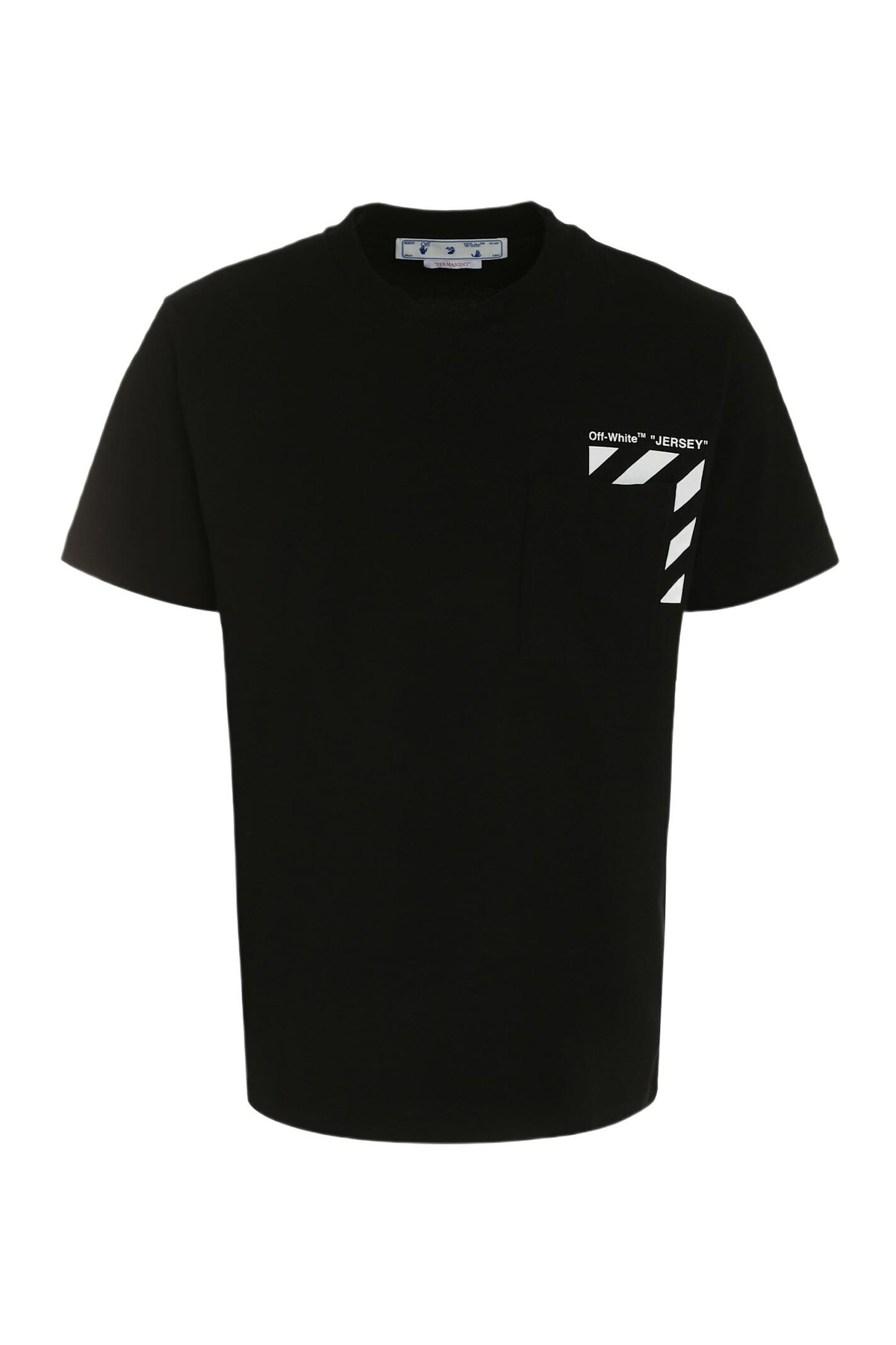 OFF WHITE Tシャツ Off-White c/o Virgil Abloh Oversize Fire Line Tape Jersey T