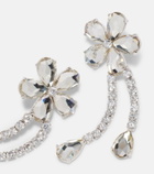 Self-Portrait Crystal-embellished drop earrings