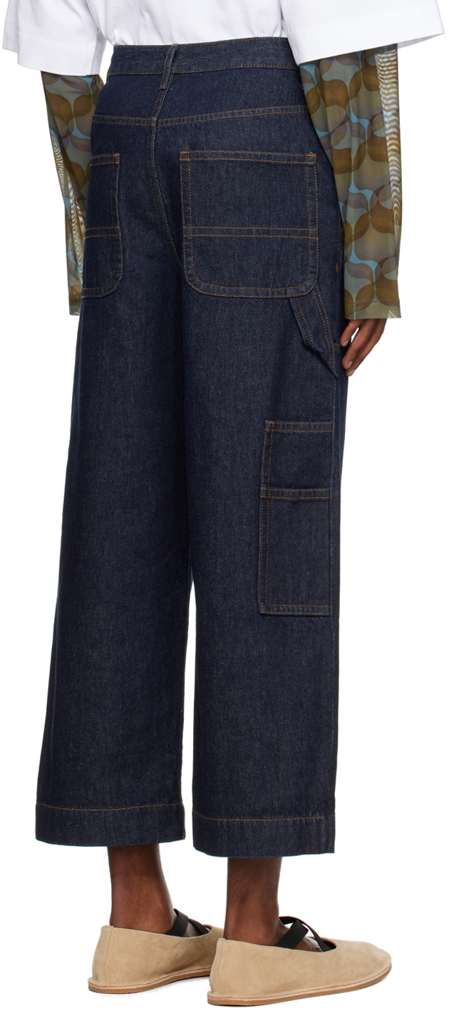 Dries Van Noten Indigo Hammer Loop Jeans Dries Van Noten