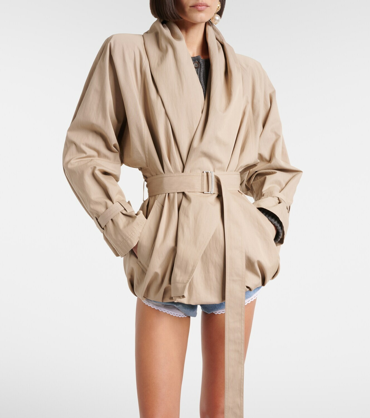 Magda Butrym Draped cotton jacket