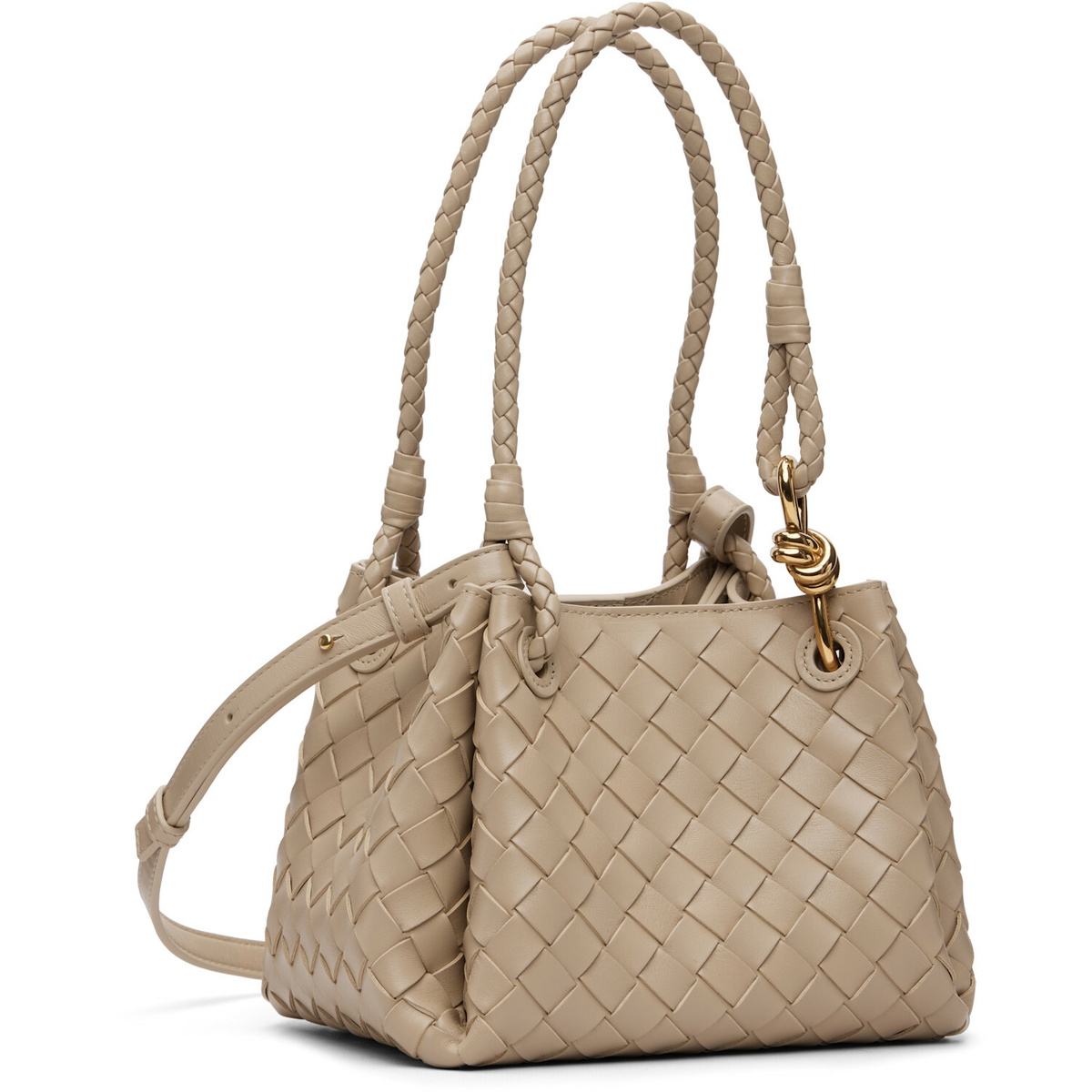 Bottega Veneta Beige Small Parachute Bag