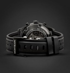 Montblanc - TimeWalker Automatic Chronograph UTC 43mm Stainless Steel and Rubber Watch, Ref. No. 116101 - Black