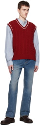 Dunst Red Striped Vest