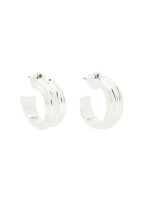 Photo: Jenny Bird Lennon Silver-plated Hoop Earrings - One Size