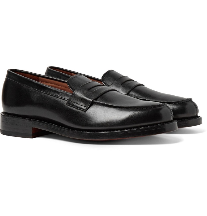 Photo: Grenson - Peter Leather Penny Loafers - Black