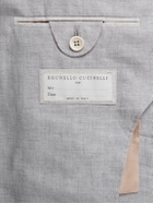 Brunello Cucinelli - Slimn-Fit Linen Suit Jacket - Gray