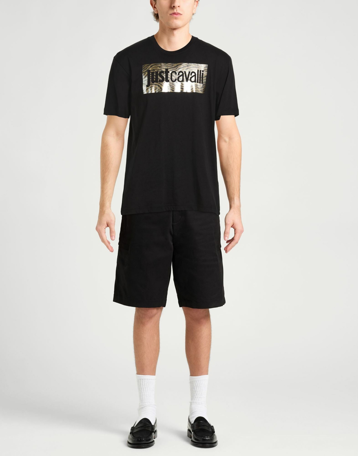 Just Cavalli Mens T-shirt in Black