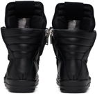 Rick Owens Black Jumbo Laced Geobasket Sneakers