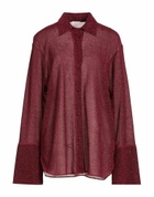 Oséree Womens Shirt in Burgundy