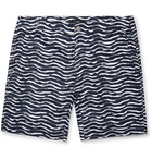 Onia - Calder Long-Length Printed Swim Shorts - Men - Storm blue