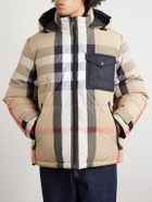 Burberry - Reversible Quilted Checked Shell Hooded Down Jacket - Neutrals