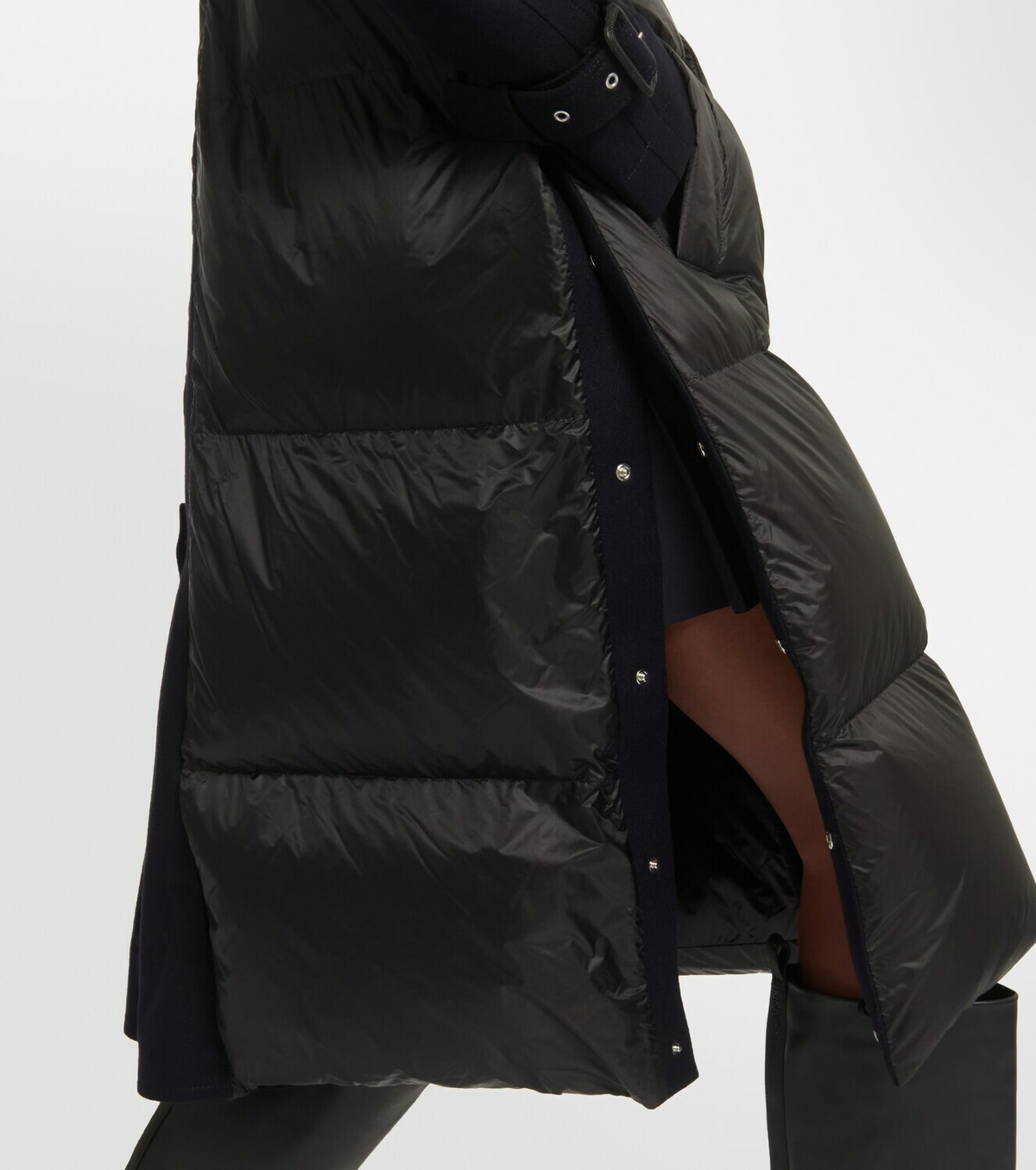 Sacai Wool-trimmed puffer coat Sacai