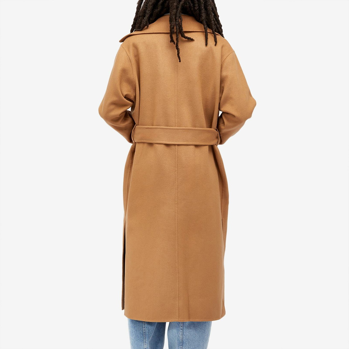 Closed Women's Long Formal Overcoat in Brown