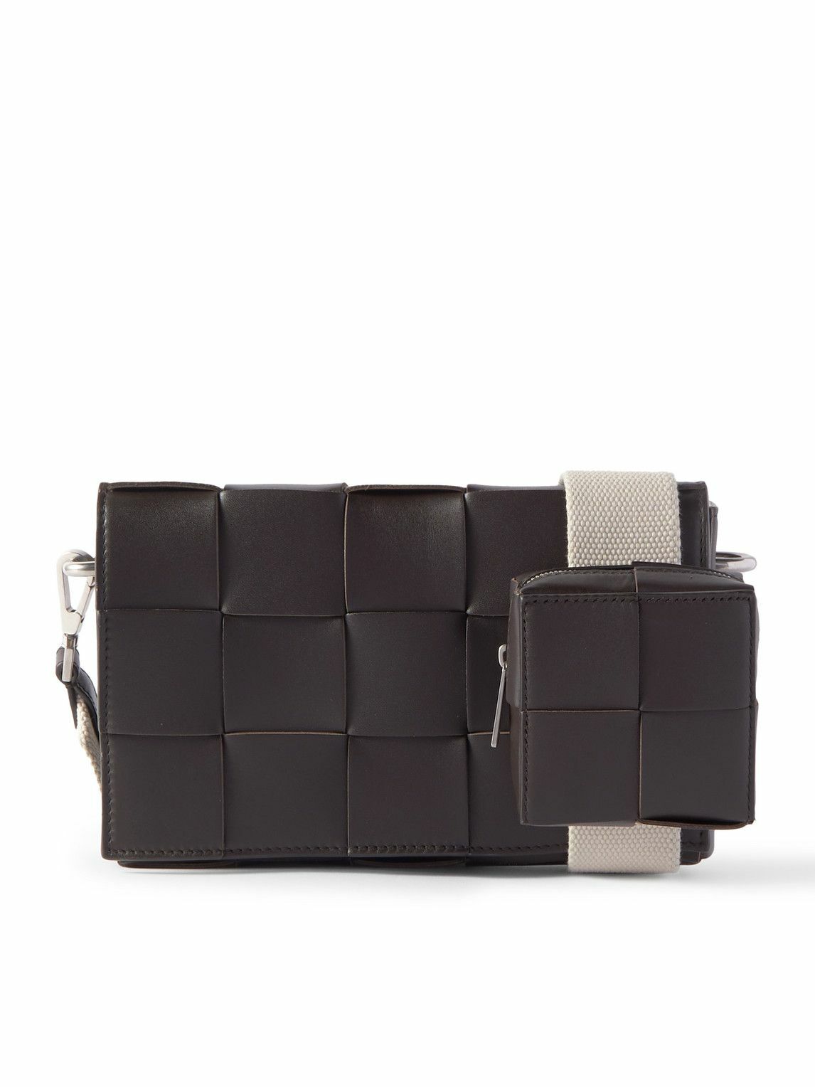 Bottega Veneta - Cassette Intrecciato Leather Messenger Bag Bottega Veneta