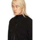 Boris Bidjan Saberi Black Wool and Cashmere Bomber Jacket