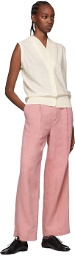 AURALEE Pink Washi Trousers