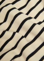 Anine Bing Mona Striped Cotton-blend Mini Dress White And Black